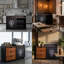 Armoire de salle à manger en fer forgé de style américain