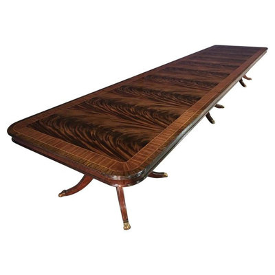 Table de salle à manger 20 pieds en acajou