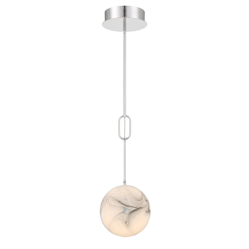 Luminaire suspendu simple à 1 lumière DEL Disuco
