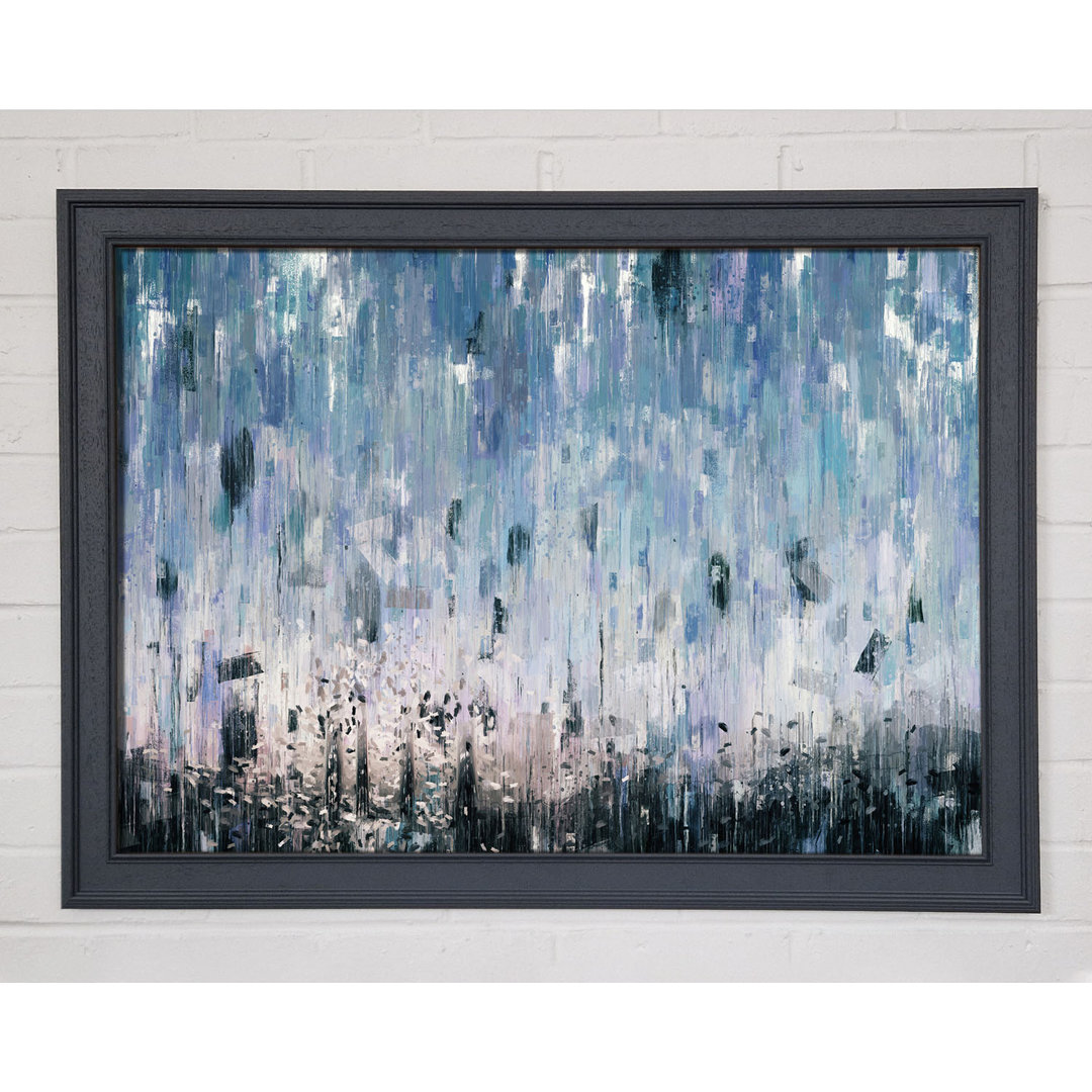 Gerahmtes Leinwandbild The Abstract Rain