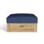 Copacabana Teak Ottoman with Cushion