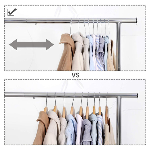 Menley Non-Slip Standard Hanger for Dress/Shirt/Sweater Rebrilliant Color: Light Gray