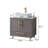 Kearna 30" Modern Blue Free-standing Vessel Single Bathroom Vanity Set-110612624