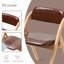 Ensemble de 2 chaises pliantes empilables en bois avec sièges rembourrés en polyuréthane-126100768