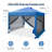 Tabbetha 10 Ft. W x 10 Ft. D Steel Pop-Up Canopy with Detachable Netting-100724460