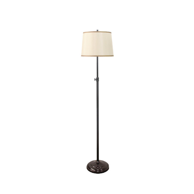 Lampe sur pied 62 po Encanto, Bronze frotté à l'huile, Doré / Blanc
