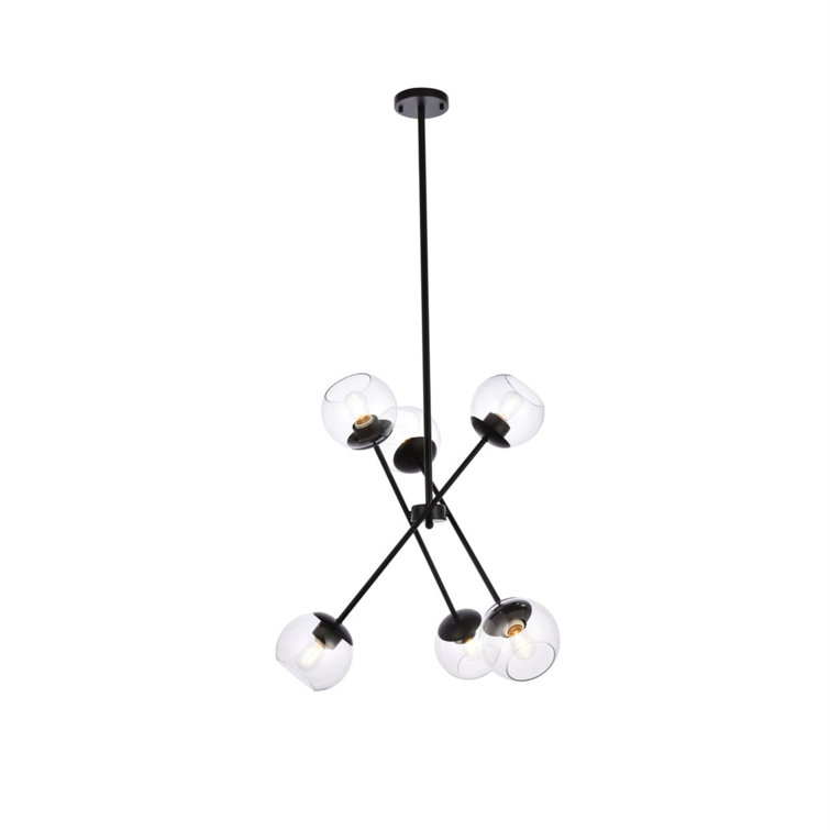 Machella 6 - Light Sputnik Modern Linear Chandelier