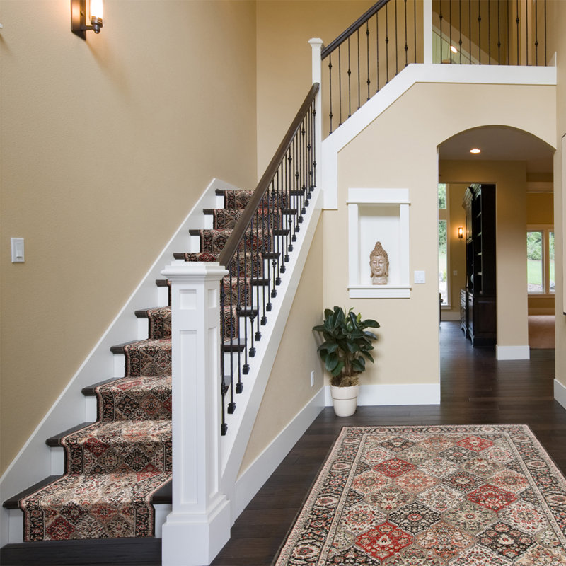 Lochlan Traditional Woven Indoor Area Rug and Runners!, 26"x10', Multi-Colored Black