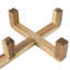 Bol pour chien et chat en céramique avec support en bois d'acacia Gibson Home Zoomie Bites