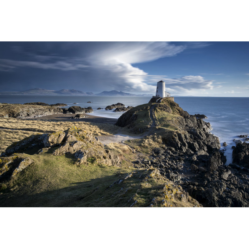 Llanddwyn Island Lighthouse - Wrapped Canvas Print, 30cm H x 46cm W x 3.8cm D