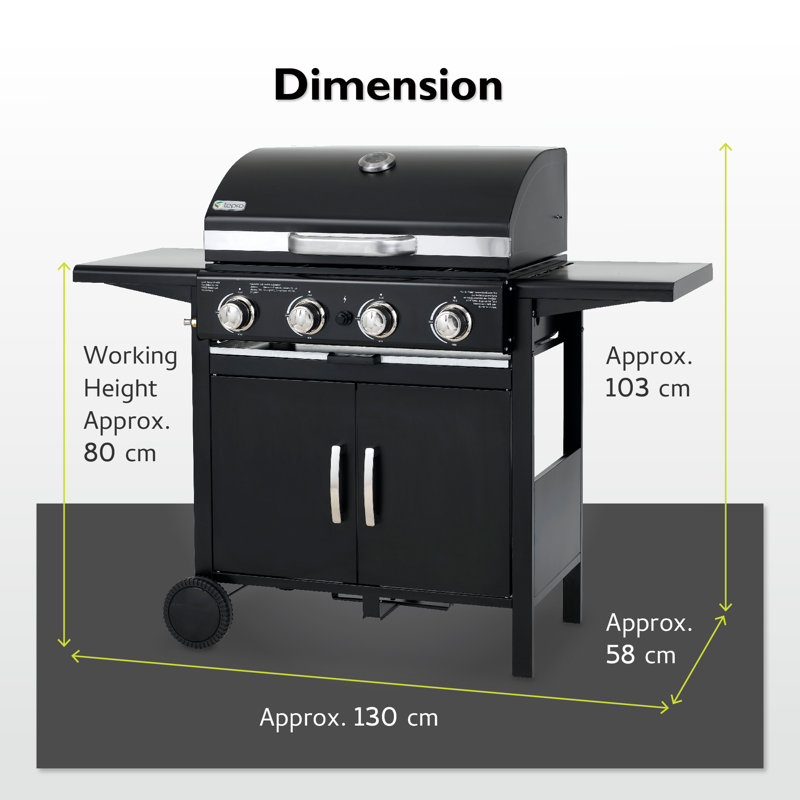 Tepro Mayfield 4 Burner Gas BBQ