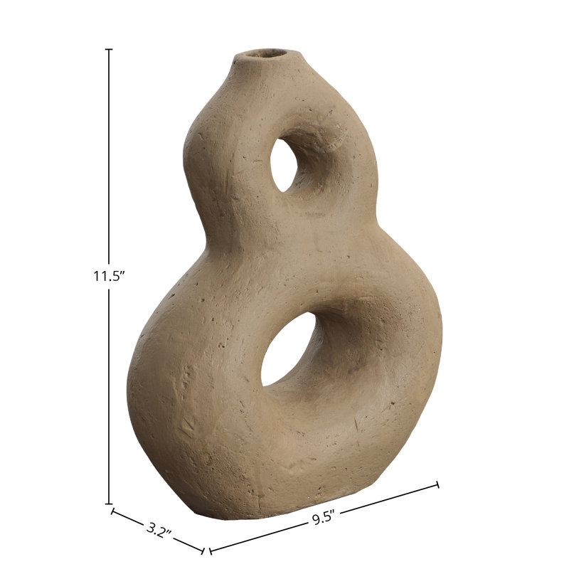 Camren Vase, Light Brown