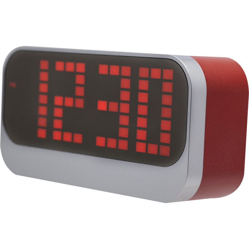 Digital Tabletop Clock with Alarm, Black