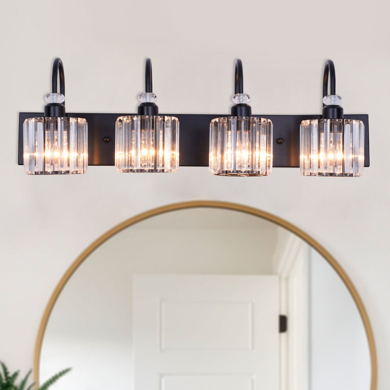 Modern 4-lights Crystal Vanity Light