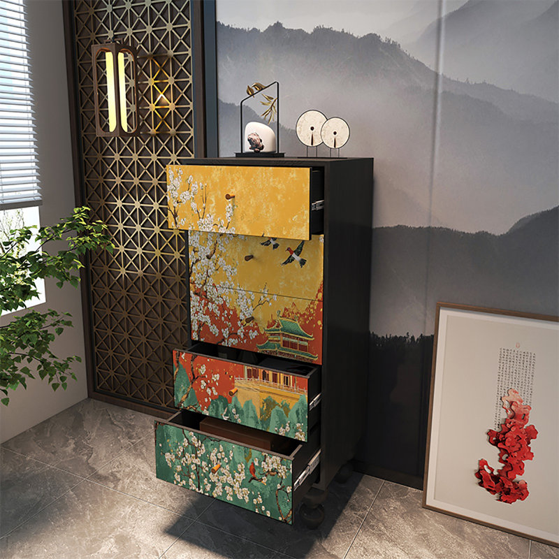 Multi-functional living room drawers decor cabinet