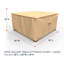 Housse pour table d'appoint / repose-pieds ivoire ivoire-1715021428