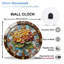 Horloge murale à motif floral avec horloge murale 12 po