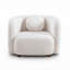 Fauteuil demi-tonneau rembourré Boucle-422311062