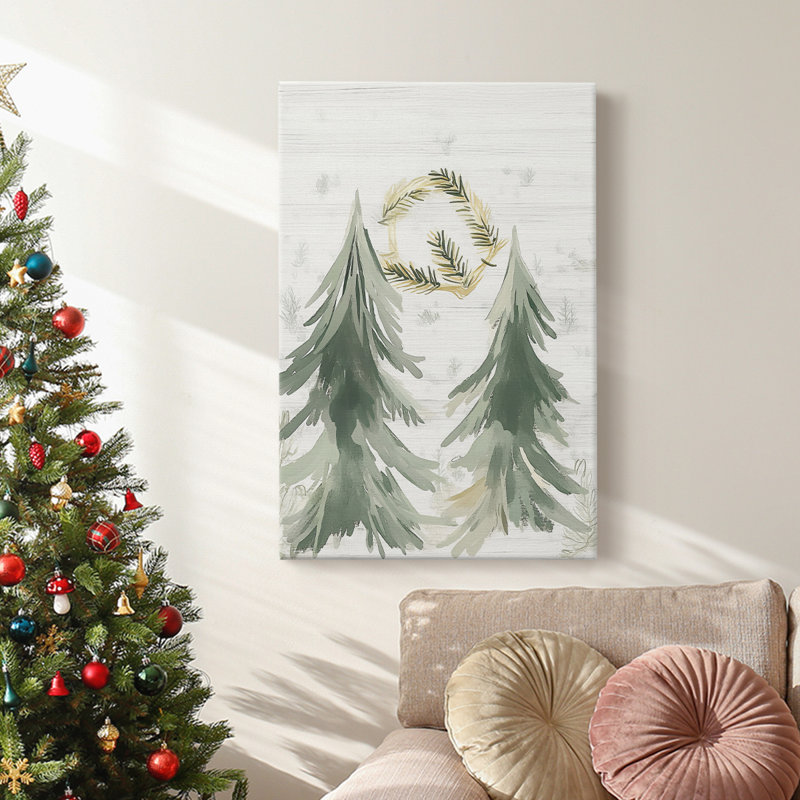 Art des Fêtes de Noël - Toile tendue avec châssis CCCCL XXI, 18" H x 12" W