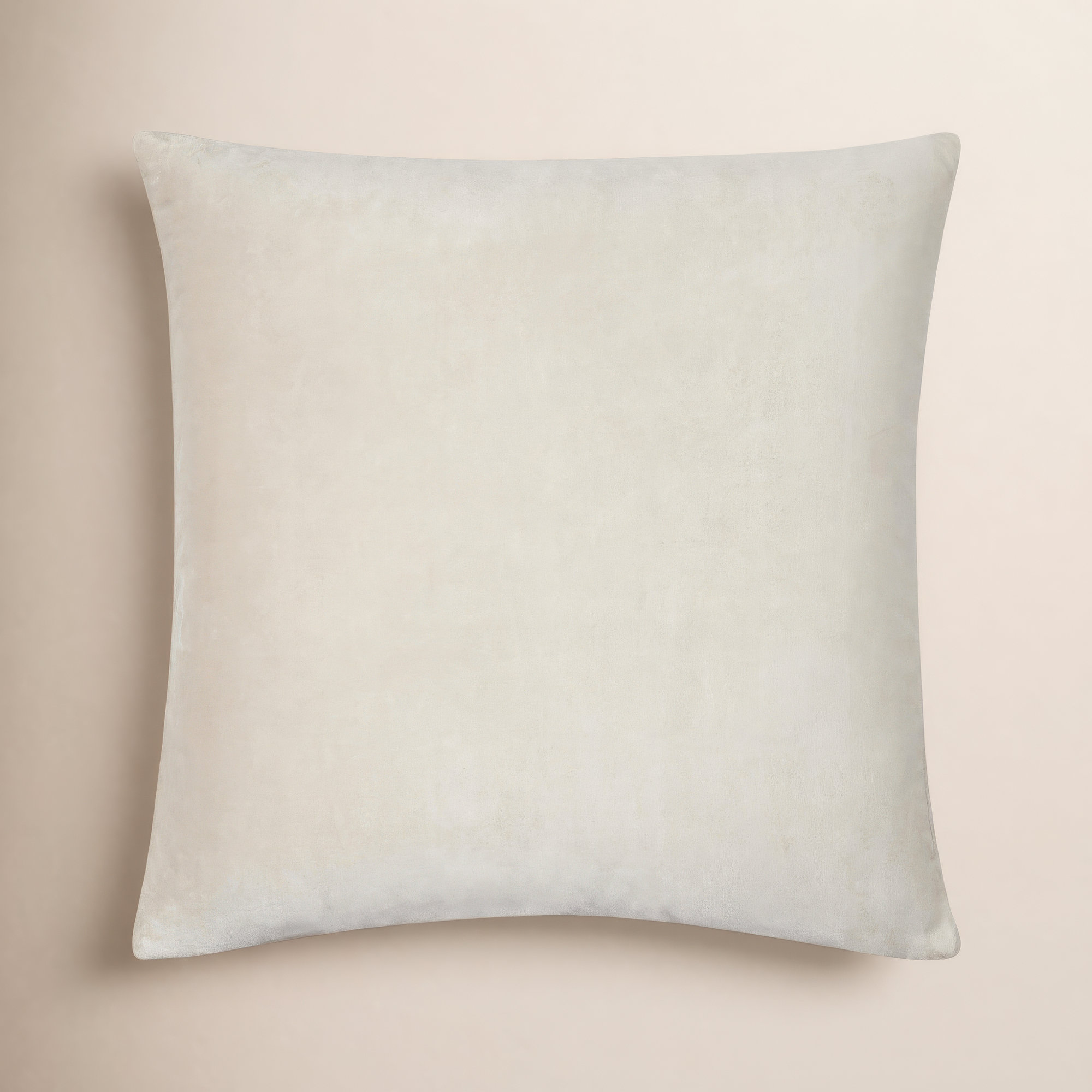 Beirne Throw Pillow, 18" x 18", Pillow Cover Only - No Insert, Light Beige