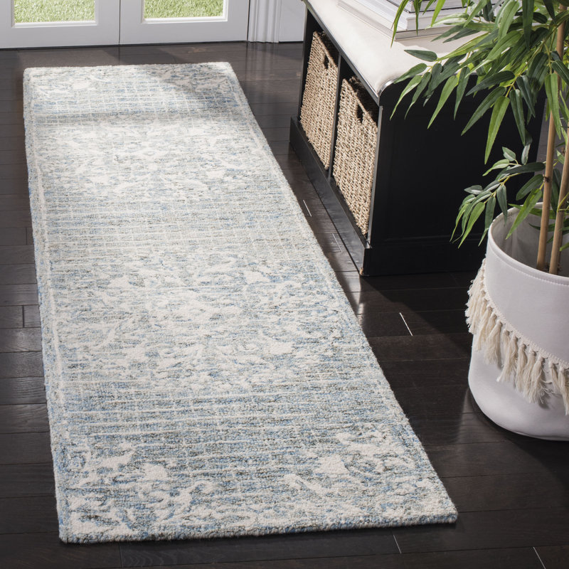 Locklin Hand Tufted Wool Oriental Rug, Runner 2'3" x 8'