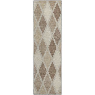 Premium Machine Washable Prisco Taupe Rug