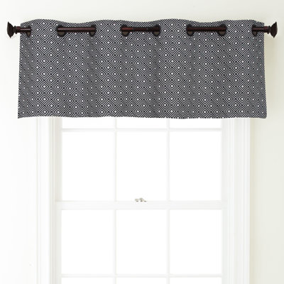 Rinku Geometric Tailored Window Valance