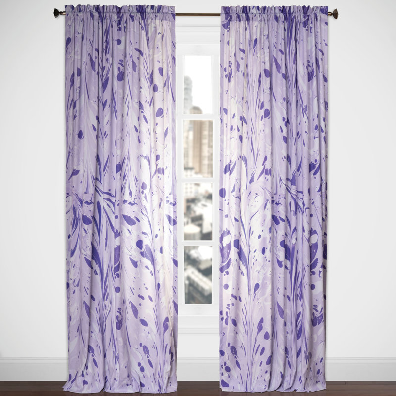 Electrify Semi Sheer Curtain Single Panel, 50" W x 84" L