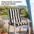  Outdoor Flanged Chair Cushions Set of 2, 39 x 20 x 2.4 Inch-1495750929