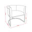 Fauteuil rembourré en similicuir Virgil-455373719
