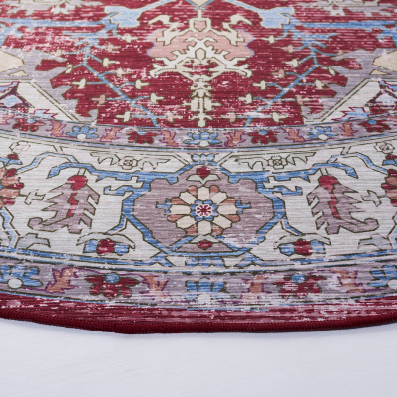 Tucson Performance Machine Washable Oriental Rug, Round 6'
