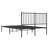 vidaXL Bed Frame Black Powder-coated steel Bed Frame Rectangular-985452084