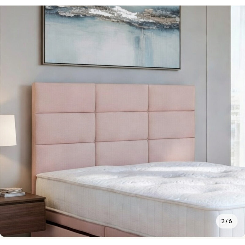 Alexzis Upholstered Bed, Single, Pink