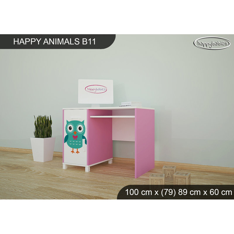 100cm Writing Desk, Pink