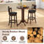 30 Inch Wood Pub Round Dining Table With Pedestal Base Kitchen Diner Table