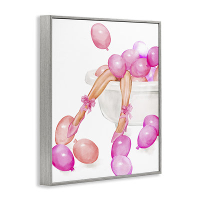 Ballon de bain avec talons glamour, estampe numérique, design par Ziwei Li