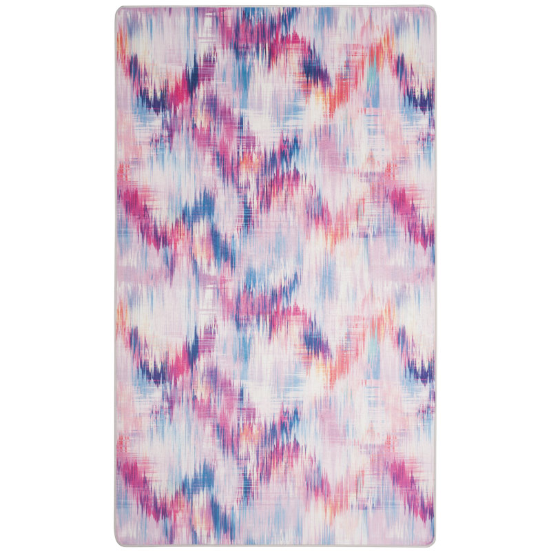 Leifsson Performance Machine Washable Abstract Rug, Rectangle 3' x 5'
