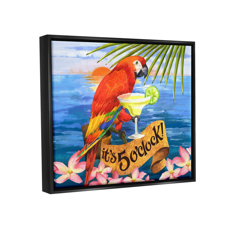 Conception d'art mural sur toile Stupell Industries par David Sands, Cadre flottant noir de jais