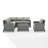 5 - Person Modular Patio Conversation Set with Cushions-537656018-537621986
