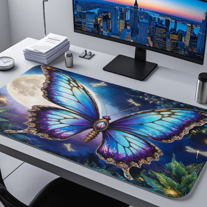 Polyester Desk Pad, 14.4x12.1