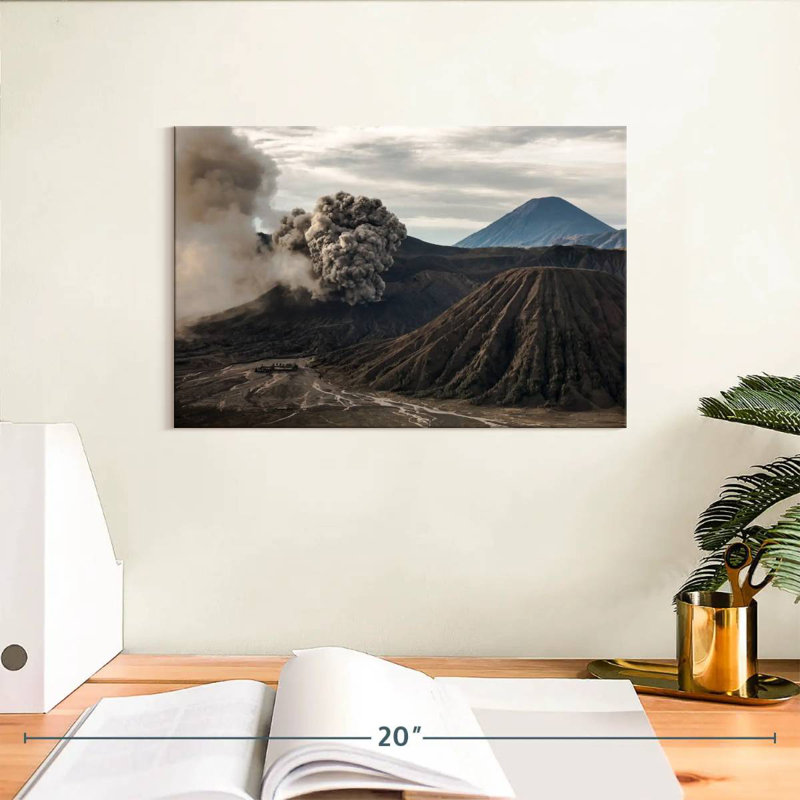 Alvord Volcanic Eruption, 8" H x 12" W