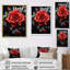 Volkart, rouge, noir, rose, éternelle beauté II, sur toile-759611649-759611675