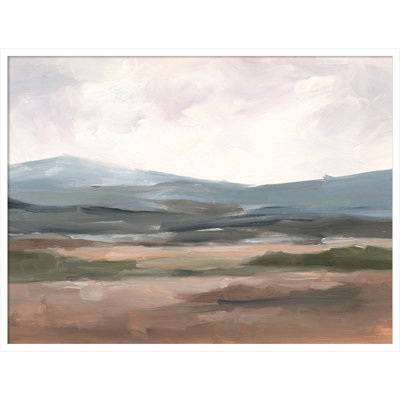 Serene Mountain Study I by Ethan Harper Wood Framed Wall Art Print