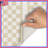 Beige Checkered Grid Bath Mat-1157334681