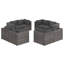 Ensemble modulaire de patio de 27,6 po de largeur avec coussins-36637364-36637602-242255372