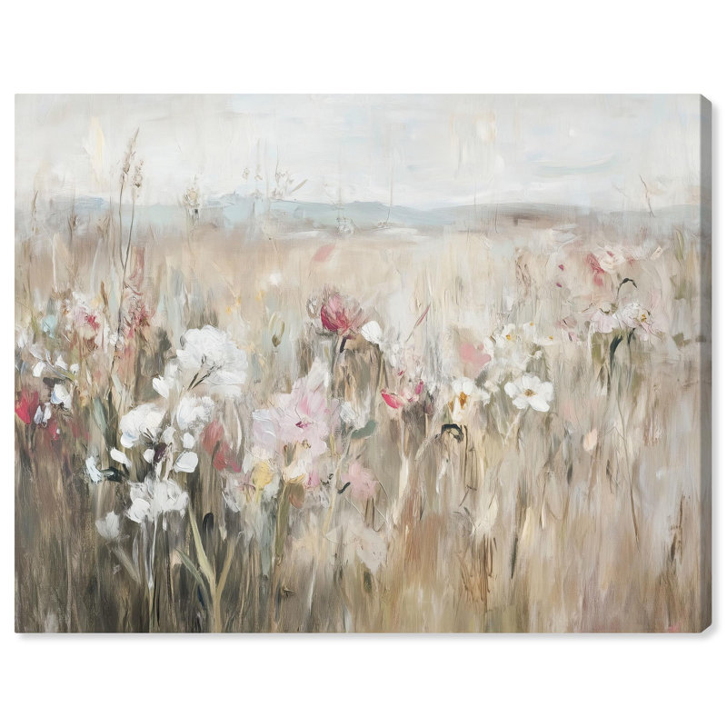 Toile à fleurs Art Remedy, Hazy Hues II, H 16 po x l 20 po, Toile tendue