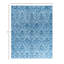 Tapis moderne fait à la main de conception unique - bleu, 8 pi 1 po x 10 pi 1 po
