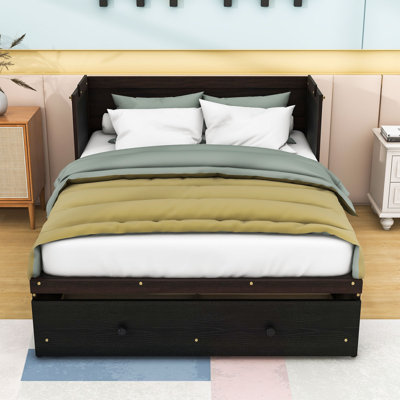 Yacine Wooden Murphy Bed with USB Port and Drawer by Lark Manor