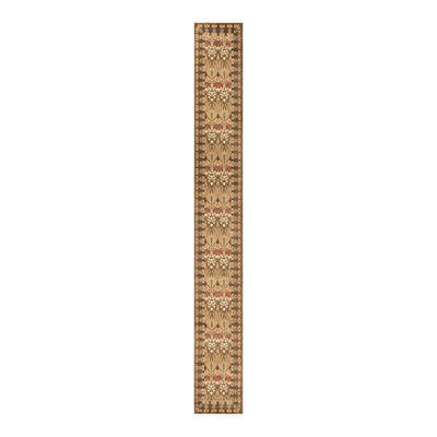 Moore Ikat Brown Area Rug
