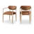 Eligah Vegan Leather Upholstered Dining Arm Chair-6766387-6766384